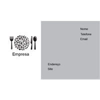 Cartão de Visita Alimentos e Restaurantes 16