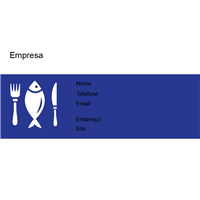 Cartão de Visita Alimentos e Restaurantes 12