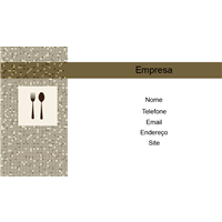 Cartão de Visita Alimentos e Restaurantes 17