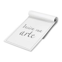 Bloco de Nota A4 Upload – Use Sua Arte