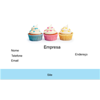 Cartão de Visita Alimentos e Restaurantes 24