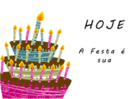 Cartão Postal Aniversários e Nascimentos 3