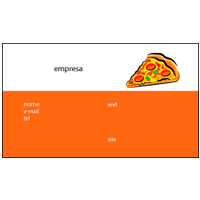Cartão de Visita Pizzaria 23