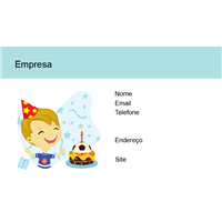 Cartão de Visita Aniversarios e Nascimentos 32