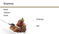 Cartão de Visita Alimentos e Restaurantes 4