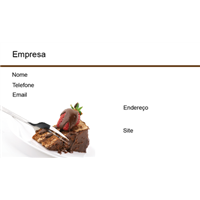 Cartão de Visita Alimentos e Restaurantes 4