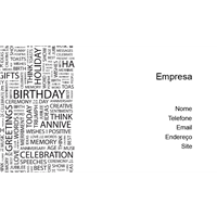 Cartão de Visita Aniversarios e Nascimentos 9